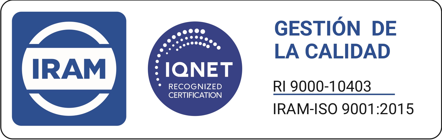 Certificación IRAM e IQNET ISO 9001:2015